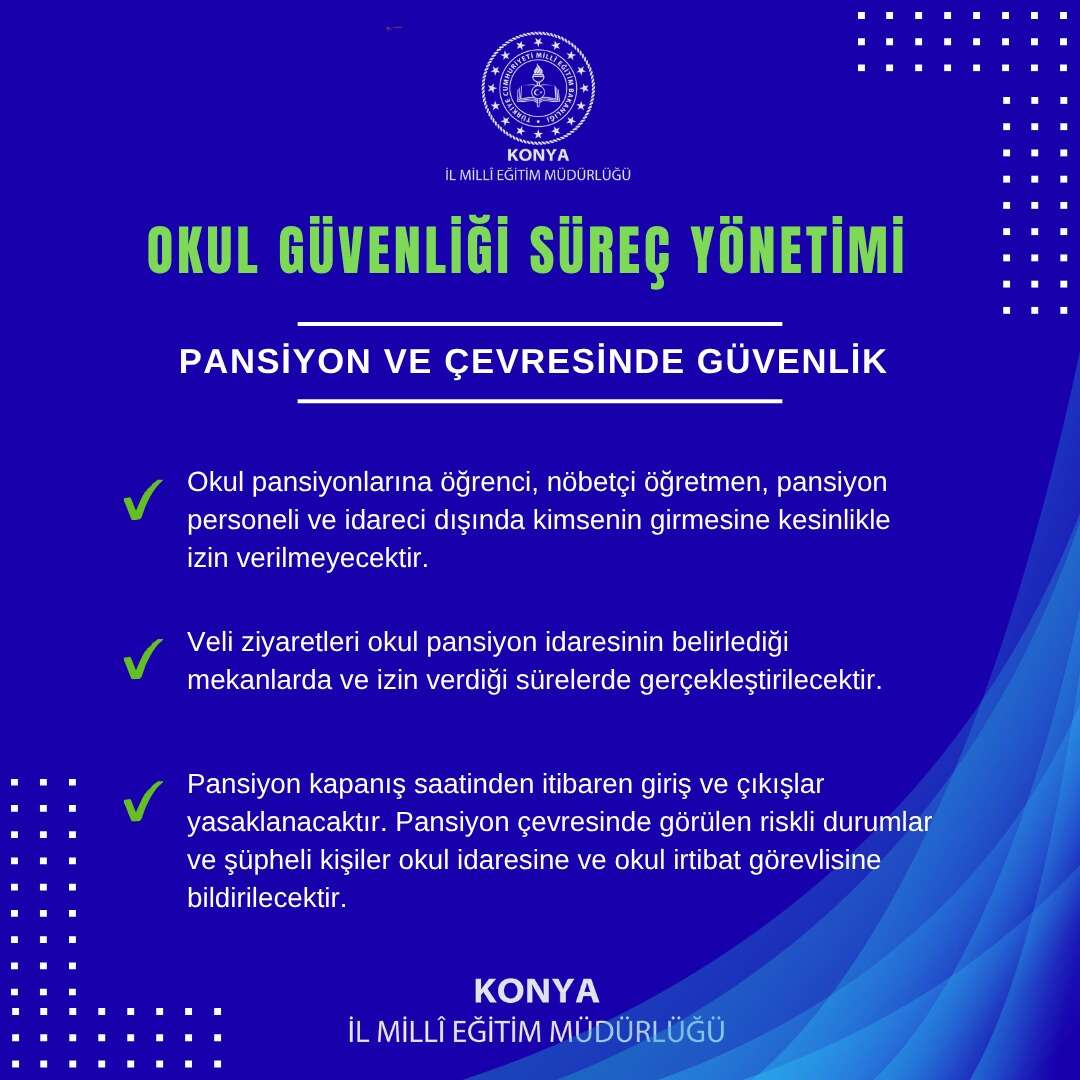 Konya’daki okullara yeni güvenlik kuralları getirildi 15